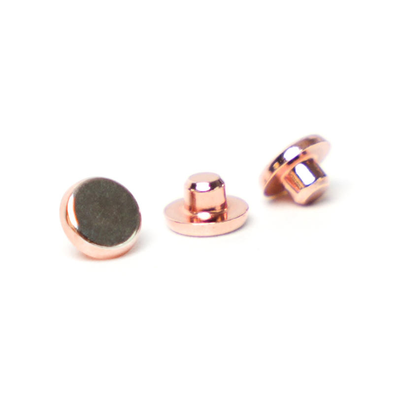 Bimetallic Rivets Silver Copper Contacts For Electrical Switches